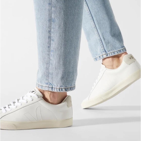 Veja Esplar Leather Sneaker Extra White Women's Size